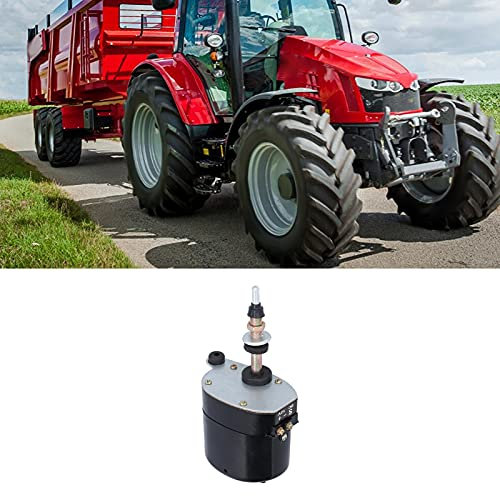 Scheibenwischermotor 12V Traktor, 12V Scheibenwischermotor, Wischermotor-Ersatz-Traktor-Zubehör Scheibenwischermotor Traktor Wischermotor DC12V Scheibenwischermotor aus Metall 105° Wischfeld Univ