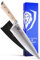 DALSTRONG Chef Knife - 8 inch - Gladiator Series - Forged High Carbon German Steel - Razor Sharp Kitchen Knife - Full Tang - Peach Handle - Sheath Included - NSF Certified
