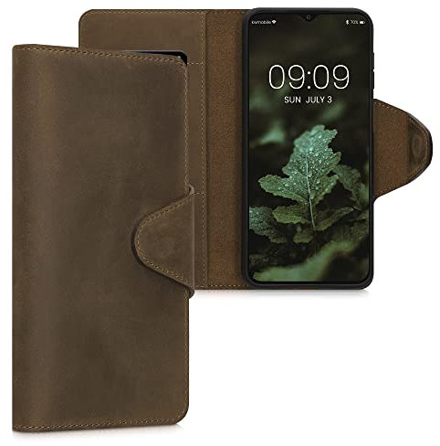 kalibri Hülle kompatibel mit Samsung Galaxy A23 4G / 5G - Leder Handyhülle Handy Case Cover - Schutzhülle in Braun