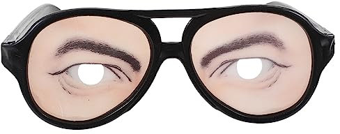 Sewroro Neuheit Brille Kreative Männliche Lustige Augen Brille Streich Augen Verkleidung Brillen Party Requisiten Trickspielzeug (Mann)