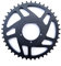 Fahrrad Kettenblatt 42T Kettenblatt Offset Narrow Wide Kettenblatt MTB Ritzel für Bafang Bbs01 Bbs02, Elektrofahrrad Ebike Kettenring Offset Korrektur Aluminiumlegierung Schwarz Kettenblatt