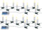 PEARL Lichterkette zum Klemmen: 2er Set LED-Lichterkette, 10 Kerzen, Timer, Batteriebetrieb, 130 cm (Weihnachtsbaum-Lichterkette-Kerzen, Christbaum Lichterkette Kerzen, Batterie Leuchten)