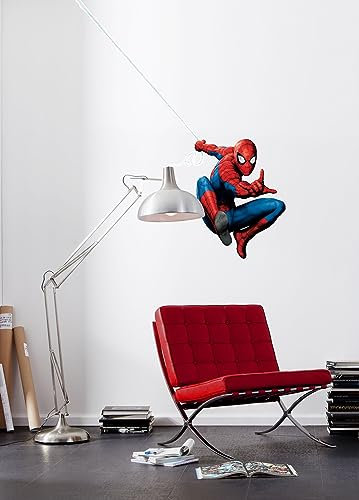 Spider-Man Wandtattoo von Komar - Größe 50 x 70 cm - Wandsticker, Aufkleber, Wandaufkleber, Kinderzimmer, Spiderman, Marvel