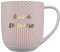 DRAEGER PARIS 1886 - Taza Cerámica 320ml con Mensaje en Oro - Diseño Chic en Azul o Rosa - Apta para Lavavajillas - Regalo Elegante en Caja Decorativa