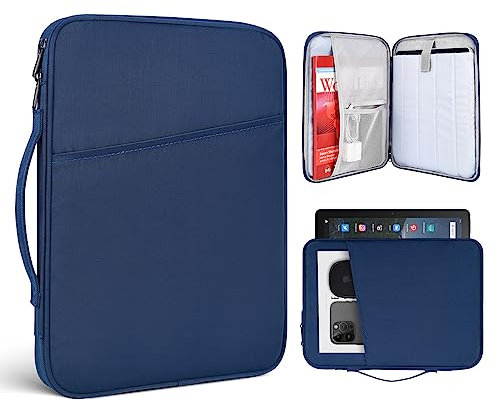 Funda de transporte para tablet de 9 a 11 pulgadas para Amazon Fire Max 11 2023/10.1 pulgadas, Fire HD 10 Plus Kids Pro, iPad 11th/Pro M4/Air M3 M2 de 11 pulgadas/Samsung Galaxy Tab S8 S7 A8 11