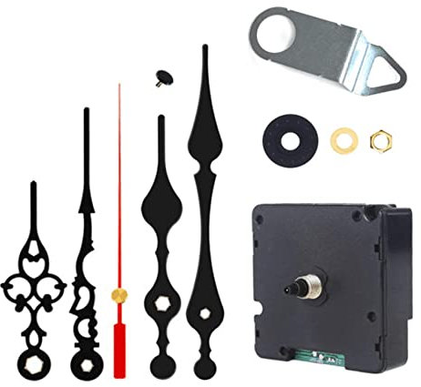 Evvmnaks Funk Gesteuertes Leises Mach Es Selbst Uhrwerk Kit Deutschland DCF Signal mit 2 SäTzen Reparatur