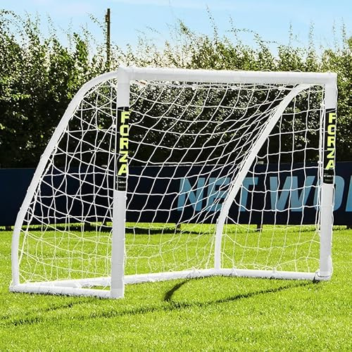 FORZA Match Football Goal [7 Sizes] | The World’s #1 Junior Goals! | 100% UK-Made, 2 Min Setup, Unbreakable Goalpost + Target Bundle - Buy Once, Play Forever!