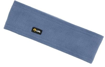 Lupa Bandeau unisexe triple couche en micro polaire fait à la main - Cache-oreilles pour homme et femme - Bleu