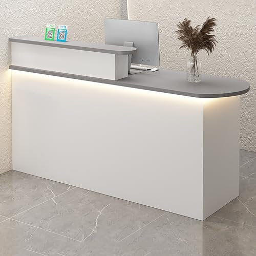 Empfangstheke, Empfangstresen Mit Abschließbare Schubladen, Büromöbel Rezeptionsmöbe, Laden-Theke, Verkaufstheke Aus Holz, Verkaufstisch, for Corporate Halls, Hotel Receptions (Color : E-2, Size : 1