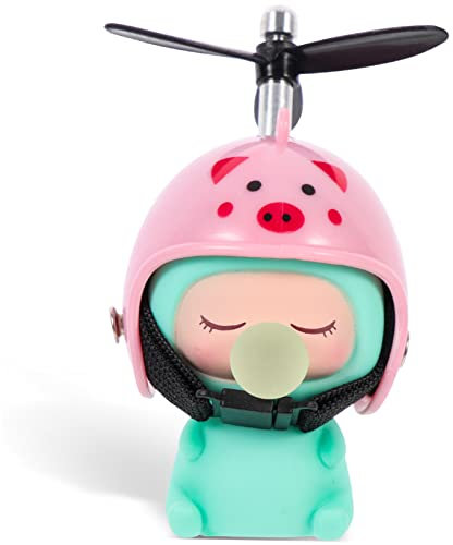 BESPORTBLE 3stücke Helm Dekoration Für Kinderfahrräder Niedliches Helm Ornament Pinkes Schwein Fahrrad Zubehör Für Kreative Gestaltung Einfache Anbringung Bunte Farben