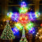 Weihnachtsbaumspitze Stern, Weihnachtsbaumspitze Deko mit 30 LEDs, Baumspitze Stern 9 x 1.57 in, Funkelnden Sterne, Weihnachtsbaum Stern, Topper Lichter Weihnachtsdekoration