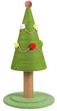 Griffoir Sapin De Noël pour Chat Planche À Gratter Sisal Naturel Et Base