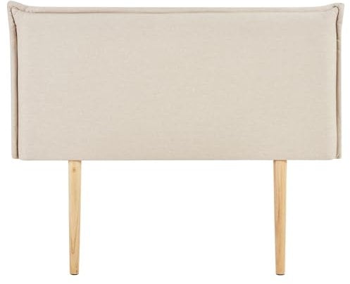 IDIMEX Kopfteil BASOL mit Holzbeinen 120 cm in beige. Gepolstertes Bettkopfteil mit hochwertigem Stoff für Einzelbetten