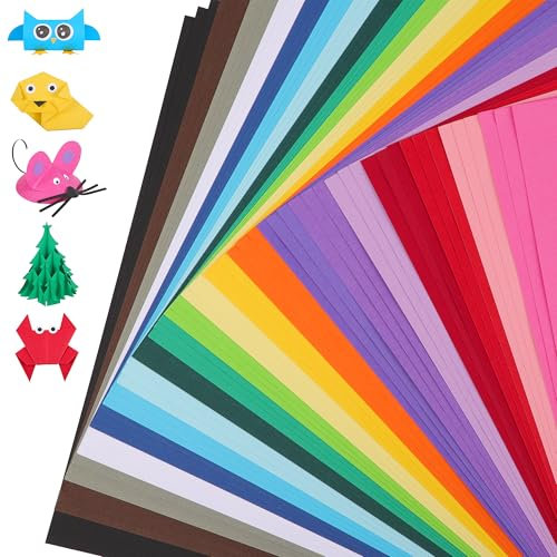 Papier Cartonné Coloré 12 x 12 - 60 Feuilles 20 Couleurs 180g/m² 65lb 30,5×30,5cm pour Création de Cartes, Projets Scolaires, Loisirs Créatifs UAP10MX60