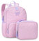 Chase Chic Kinderrucksack mit Lunchtasche,Leicht Rucksack Mädchen für 4-6 Jahre,Schulrucksack Vorschulrucksack Kindergartentasche mit Brustgurt,Rosa Schmetterling