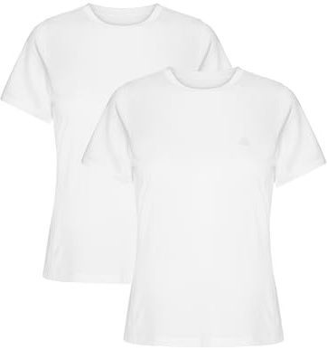 DANISH ENDURANCE Sportshirt Damen, Leicht & Atmungsaktiv, 1er & 2er Pack | Sport Oberteil, Leicht & Atmungsaktiv mit Meshnetz, Feuchtigkeitsableitend für Fitness, Yoga & Laufen