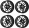 4x Dotz Felgen Tanaka black 9.0Jx20 ET40 5x108 kompatibel mit Ford Edge Focus Galaxy Kuga Mondeo Mustang Mach-E Puma S-Max