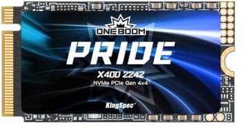 KingSpec ONEBOOM SSD Interne 1To PCIe 4.0 M.2 2242 - Vitesse de Lecture 7200 Mo/s, Mémoire 3D TLC NAND NVMe - Compatible Legion Go, PC Portables et de Bureau