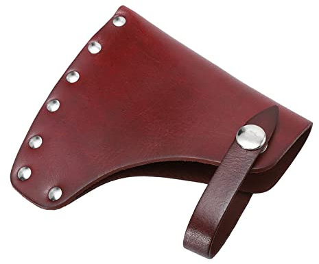 BAZEITFLOW Cowhide Ax Protective Cover Durable Camping Sleeve for Safe Outdoor Use Functional Sheath for Axes for Garden and Hiking Activities