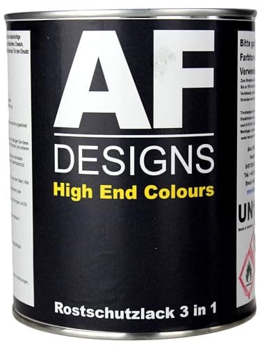 Alex Flittner Designs Rostschutzlack 3:1 Metallschutzlack Rostschutzfarbe RAL Alle Farben (RAL 6028 Kieferngrün, 1 Kilogramm)