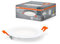 OSRAM Downlight Slim 120mm, LED Einbauleuchte, 8W, 4000K neutralweiß, 550 Lumen, flaches Design, IP20, einfache Montage für Wohnräume und Küchen, Weiß