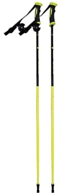 Skistöcke Doppelplatten-Skistock, Aluminiumlegierung, leicht und robust, for Männer Frauen, Teenager(Black Yellow 90cm)