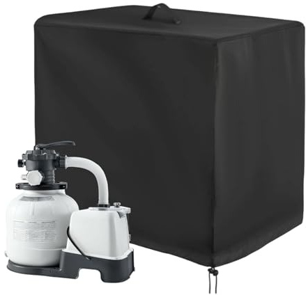 Coperture per pompe da piscina per unità esterne, contenitore impermeabile a prova di sabbia, con coulisse e cerniera, copertura per filtro a sabbia per piscina, per l'inverno, l'estate, la