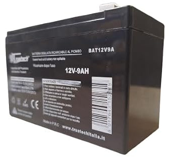 Batteria 12V 9Ah AGM al Piombo UPS e gruppi di continuità Sistemi di allarme e antifurto Impianti di videosorveglianza