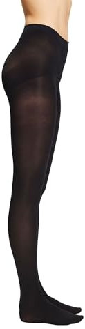 ESPRIT Damen Strumpfhose Shaping 80 DEN W Ti blickdicht mit Shapingeffekt 1 Stück, Schwarz Black 3000, 42-44