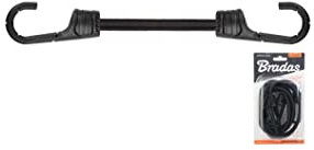 2 Stück Spanngummi Set mit metall PVC Haken 0,8x120cm Gummispannseil Gummispanner Planenspanner BCH2-08120BC-B Bradas 5433