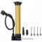 DDUO Portable Ball Pump, Bike Floor Pump, Bicycle Pump, Bike Pump, Inflator with Presta &Schrader Valves with Ball Needle Nozzle for Bike Basketball Football Balloon - 7 Kit