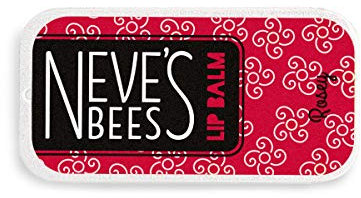 Neve's Bees Beeswax Lip Balm - Rosey - 100% Natural - Cute Little Slider Tin - 7g (see pic for size)