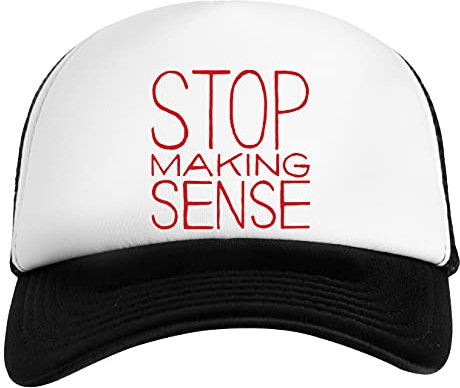 Stop Making Sense Weiß Schwarz Unisex Kinder Baseball Cap Kids White Black