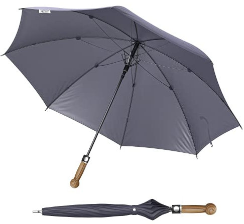 Sicherheitsschirmit Videokurs | Verteidigungs Abwehr Defense Schirm | Selbstverteidigung (Knauf Olive, 78cm)