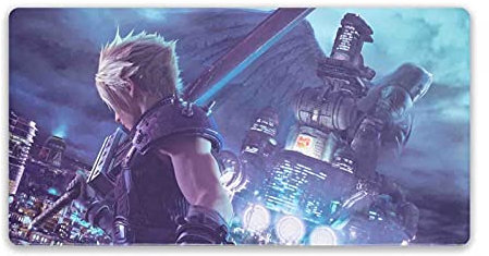 CosplayStudio Großes Final Fantasy VII Gaming Mauspad | XXL Tischauflage 80x40cm | Motiv: Cloud Strife
