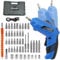 MQFORU Cordless Screwdriver, 48 in 1 Portable Cordless Drills, 3.6V Rechargeable Electric Screwdriver Kit, Dual Position Handle with USB Cable LED Light for Home Office DIY Tools