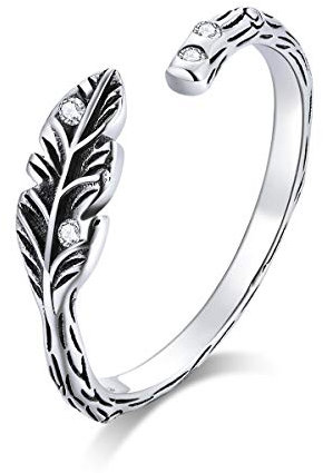 GemKing SCR639 Four Seasons Leaf S925 Sterling Silver Ring