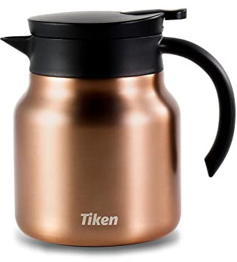 Tiken 800ML Carafe Thermos Café, Double Paroi en Acier Inoxydable, Bouteille Isotherme Vide pour Boissons Chaudes et Froides