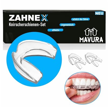 ZAHNEX Premium Aufbissschiene Knirscherschiene Beißschiene, Bruxismus Schiene [4erSet], Zahnschiene Zahn Schiene Anti knirschen Zähneknirschen