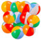SCIONE 12 Stück Wasserball 22cm Aufblasbar Strandball Regenbogen Beach Ball Bunt Pool Strand Schwimmbad Spielzeug Ball für Kinder Bunt