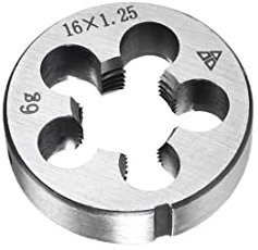PATIKIL M16 X 1.25 Rotondo Filettatura Matrice, 1pz Metrica Matrice Destra Mano Lega Acciaio