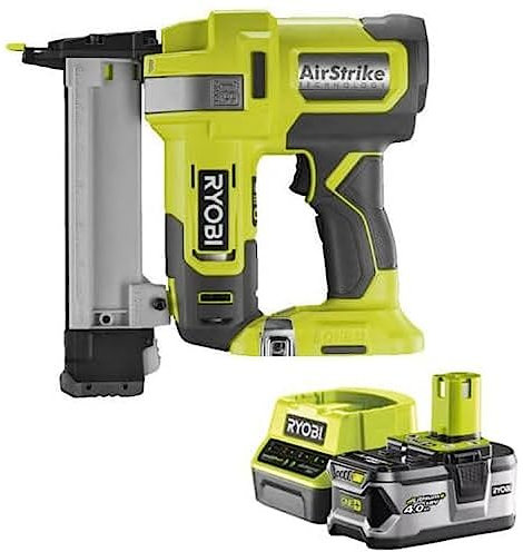 Pack RYOBI Agrafeuse à air comprimé 18V One+ R18GS18-0 - 1 Batterie 4.0Ah - 1 Chargeur rapide RC18120-140