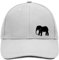 Huuraa Baseball Cap Elefant Silhouette Geschenk Dark Grey/White Elefant Geschenkidee