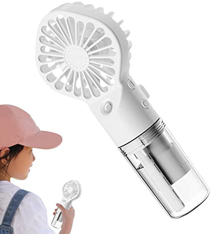 Cyhamse Ventilateur brumisateur | Ventilateur portatif alimenté par batterie – Ventilateurs de circulation d'air humidificateur avec 4 vitesses