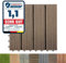 Floordirekt Piastrelle giardino esterno ad incastro WPC 30x30cm, 1 pezzo = 0,09m², per terrazzo, balconi in legno Composito Pavimenti da Esterno con funzione di drenaggio | Marrone scuro | Royal