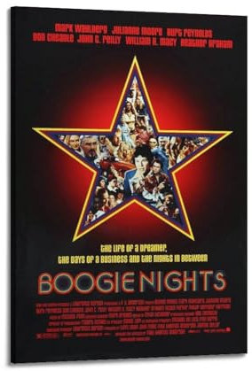 VZRSQZK Boogie Nights-Film-Poster, dekoratives Gemälde, Leinwand-Wandposter und Kunstdruck, modernes Familienschlafzimmer-Dekor-Poster, 20 x 30 cm