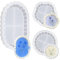 3 Stück Silikonform Tablett, Silikonformen Gießformen, Bubble Tray Form Untersetzer, Resin Silikonform, Epoxidharz Form, Silikon Gießform für DIY Teetablett Obsttablett Kunsthandwerk Heimdekoration