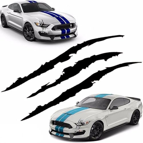 Lohill 2 Stück Monster Klaue Aufkleber, Augenbrauen Scheinwerfer Aufkleber Auto Wasserfeste Vinyl Decals Autoaufkleber Dekoration Monster Klaue AutoAufkleber Aesthetic Sticker