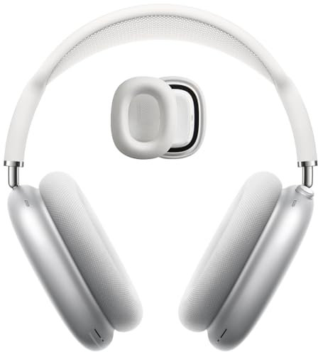 XINRUISEN Professionelle Ohrpolster für Airpods Max, Magnet Kopfhörer Ohrpolster Ersatz für Airpod Max bei Durable Mesh Textile/Memory Foam Ohrpolster Bequeme und einfache Installation-Weiß