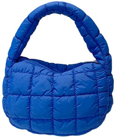 Stilvolle Cloud Handtasche Koreanischer Stil Nylon Kleine Tasche für Damen und Mädchen, dunkelblau